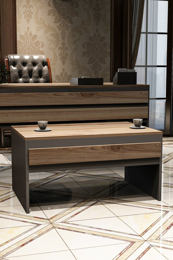 Givayo Mobilya Swan Ofis Sehpası Çırağan Antrasit - 2