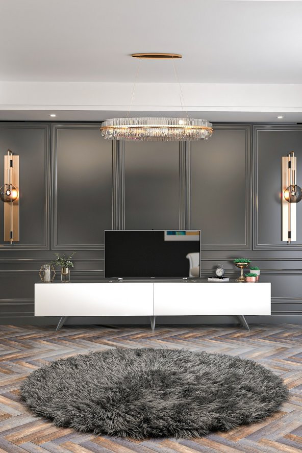 Givayo Mobilya Apenda Tv Ünitesi Antrasit Beyaz 180 Cm - 2