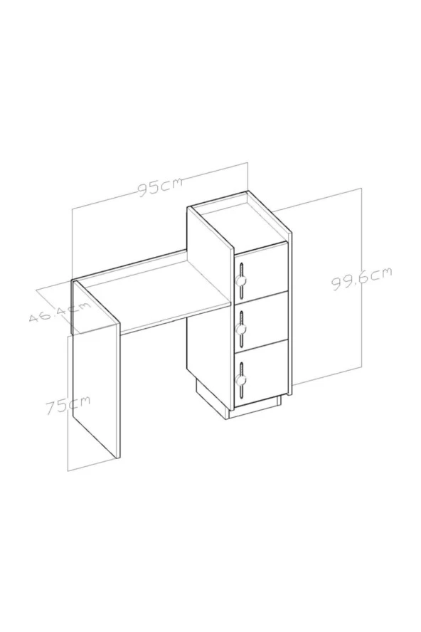 Givayo Mobilya Mai Makyaj Masası - 4