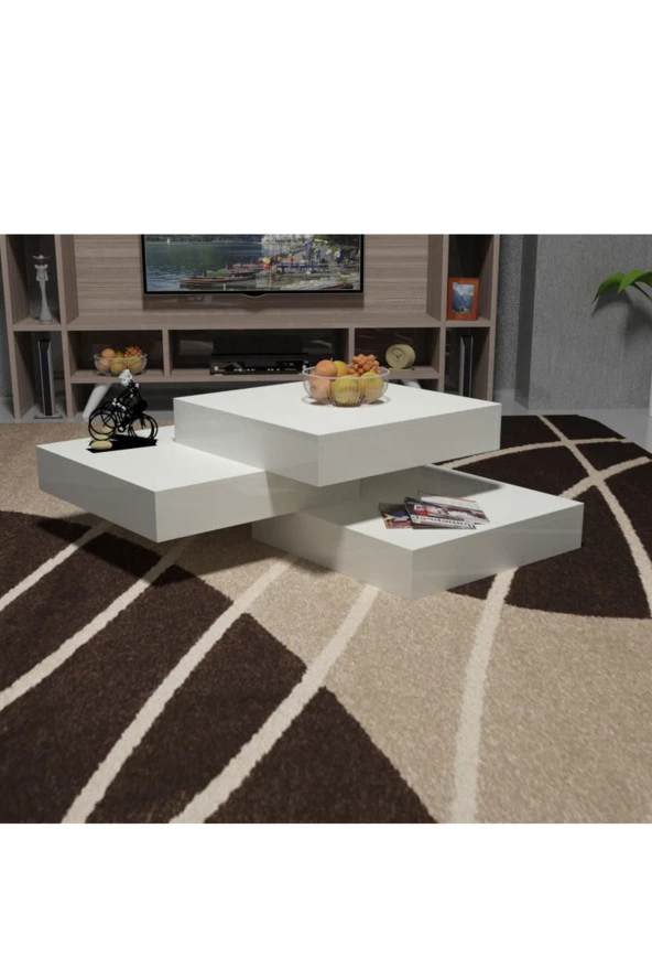 Givayo Mobilya Swm84 Orta Sehpa Beyaz - 3