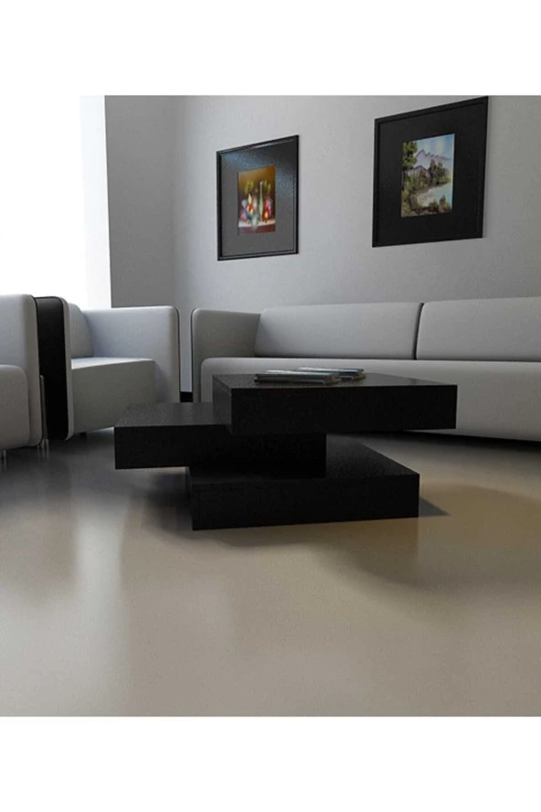 Givayo Mobilya Swm84 Orta Sehpa Siyah - 3