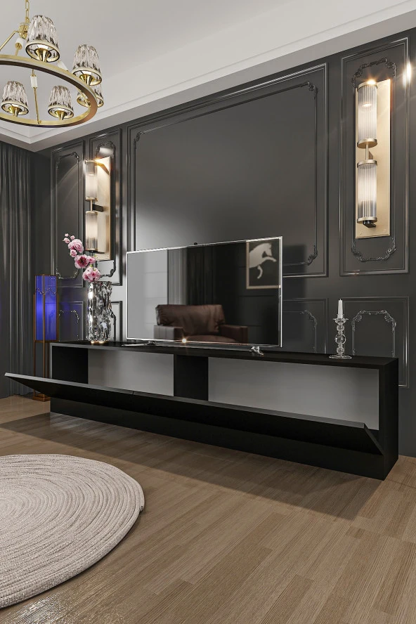 Givayo Mobilya River Tv Ünitesi Siyah 180 Cm - 3