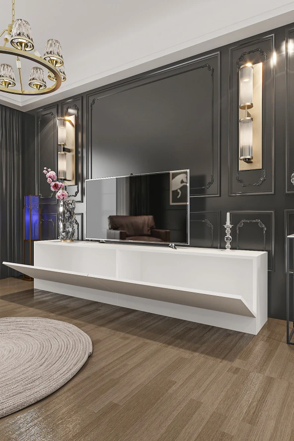 Givayo Mobilya River Tv Ünitesi Beyaz 180 Cm - 3