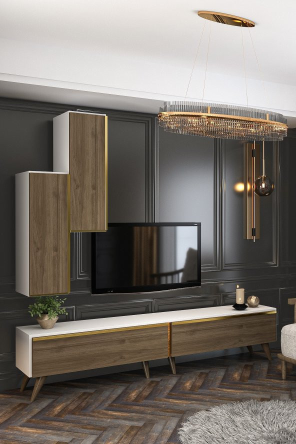 Givayo Mobilya Aspendos Tv Ünitesi Beyaz Ceviz - 2