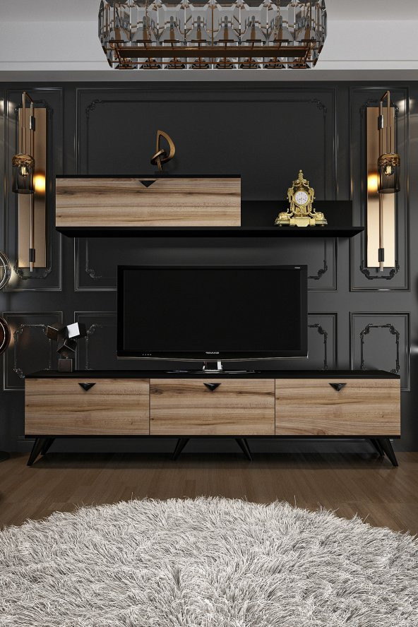 Givayo Mobilya Serenity Tv Ünitesi Çırağan Siyah - 2
