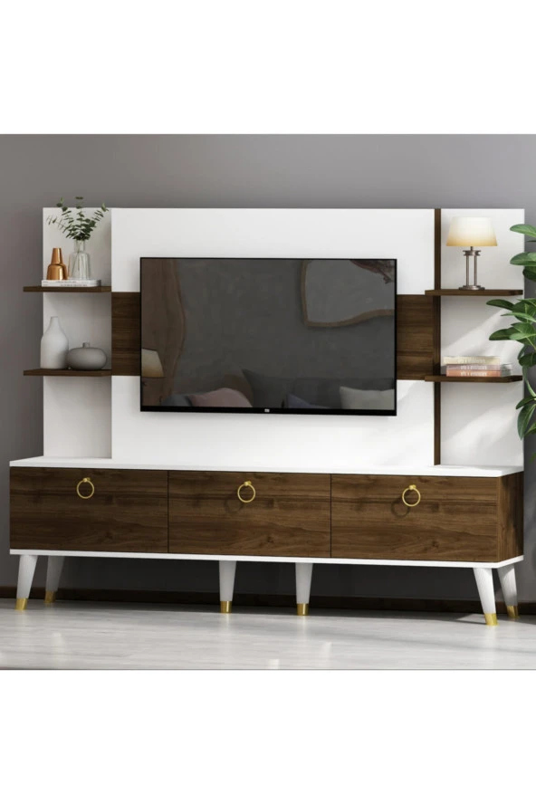 Givayo Mobilya Opus Tv Ünitesi Ceviz Beyaz - 3