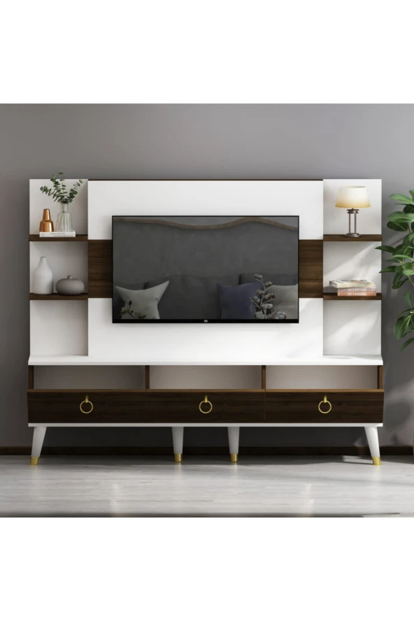 Givayo Mobilya Opus Tv Ünitesi Ceviz Beyaz - 4