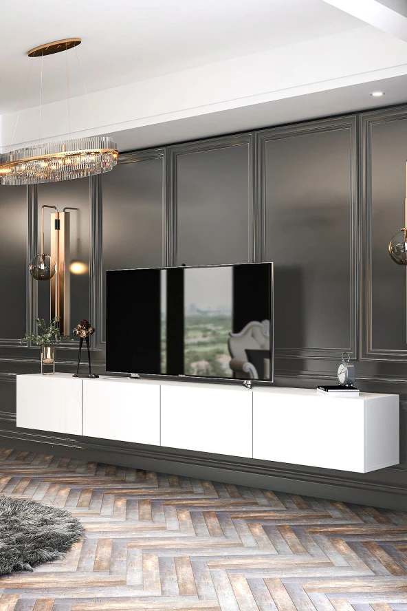 Givayo Mobilya Givayo Milan Tv Ünitesi  Duvara Monte - Ayaklı Kullanım 240 cm - 3