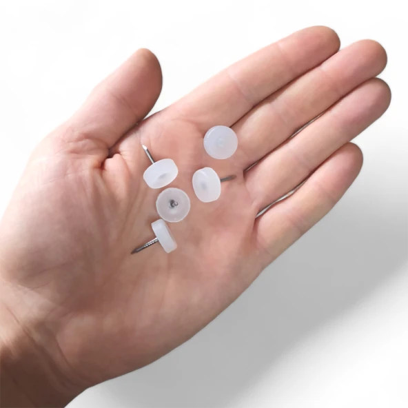 AletÇantam Çivili Poligrit Koltuk Ayağı Masa Sandalye Sehpa Koruyucu Ayak 20 Adet - 3