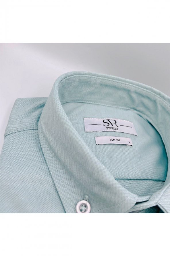 PREMİUM OXFORT SLİM FİT LİKRA GÖMLEK - Resim 2