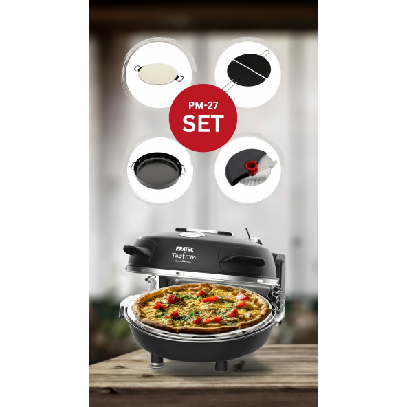ERATEC PM-27 Taş Fırın Seti - Pizza Makinesi Yeni Model - 8