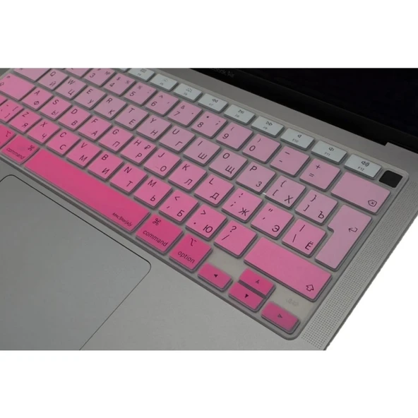 Rusça Klavye Koruyucu Macbook Air M1 Kılıfı (TouchID'li Air) A2179 A2337 ile Uyumlu Gradient ürün görseli 1