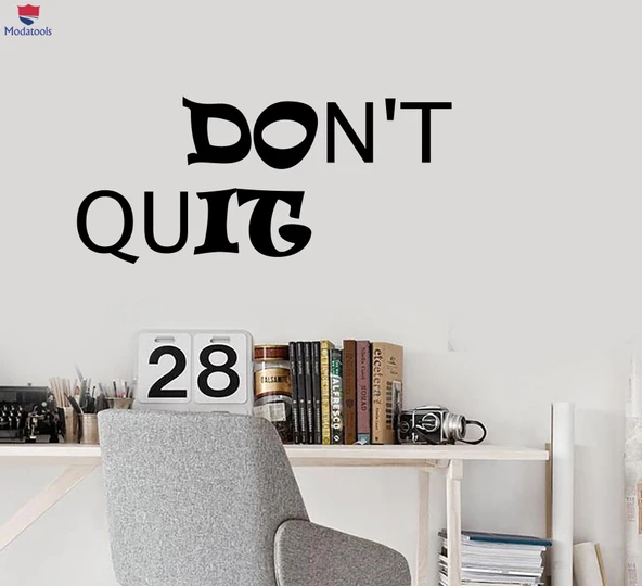 Oturma Odası, Ofis, Dükkan Duvar süslü çıkartmalar Motivasyon Alıntı Sözler İlham Verme Bırakma Yap Mektuplar