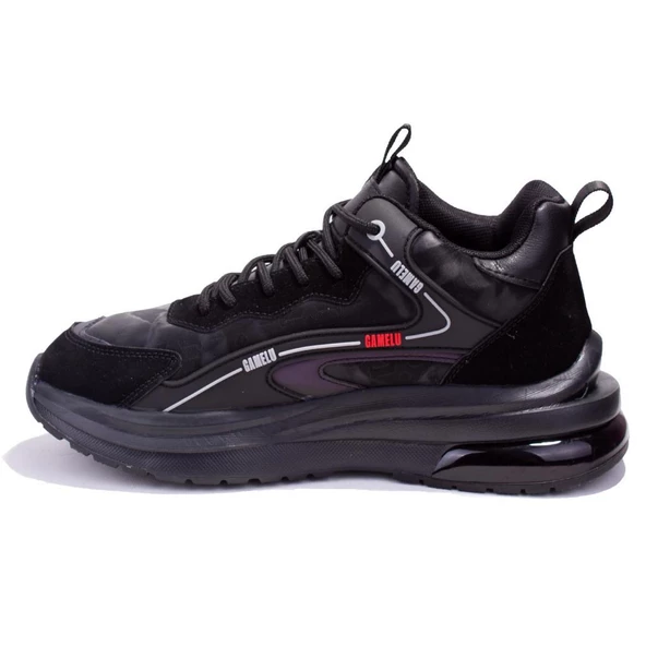 Gamelu 24KM Went Siyah Günlük Ortopedik Erkek Spor Ayakkabı - Resim 3