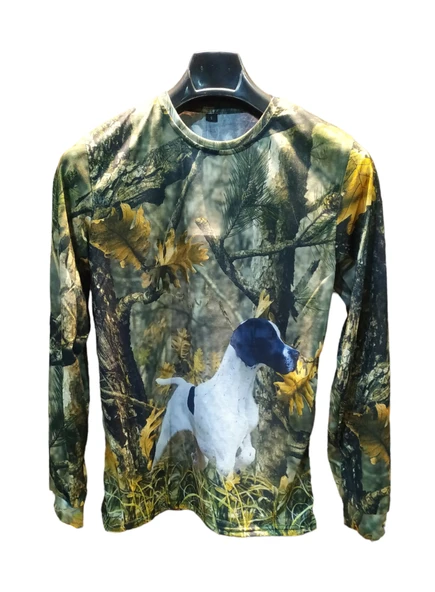 Kara Kafa Pointer Orman Desenli Uzun Kollu Sweatshirt - 3