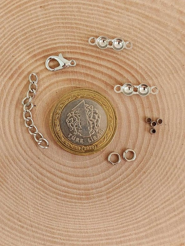 Kolye & Bileklik Metal Takı Kapama Klips Seti10 adet (43440) ürün görseli