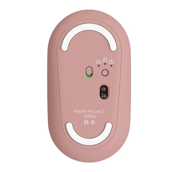 Logitech M350s Pebble 2 Bluetooth Mouse Pembe - Resim 3