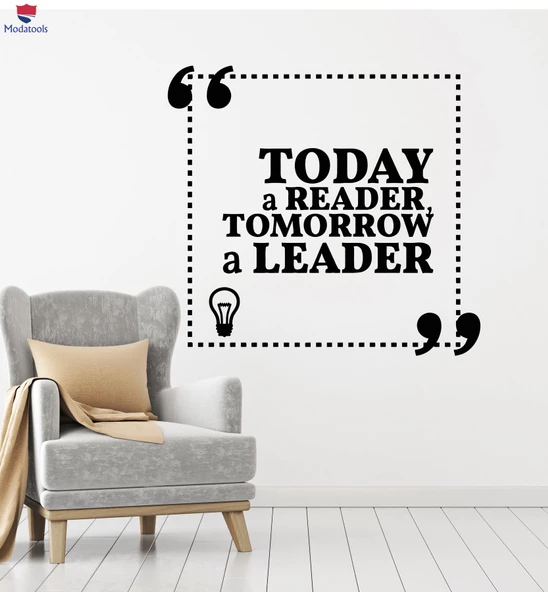 Oturma Odası, Ofis, Dükkan Duvar Sticker Okuma Odası Dekoru İlham Alıntı Kelimeler Çıkartmalar ürün görseli 1