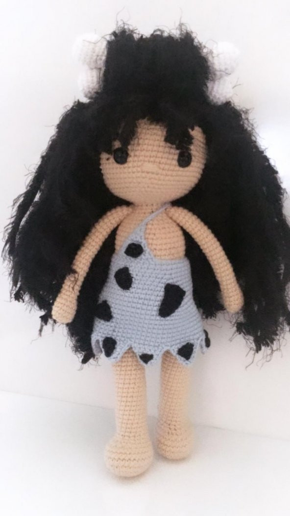 Taş Devri Bebek Amigurumi Organik Oyuncak - 1