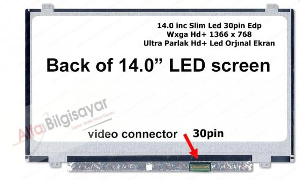 HP PROBOOK 640 G1, 640 G2 Uyumlu 14.0 inc Ekran Lcd Panel Slim 30pin - 1