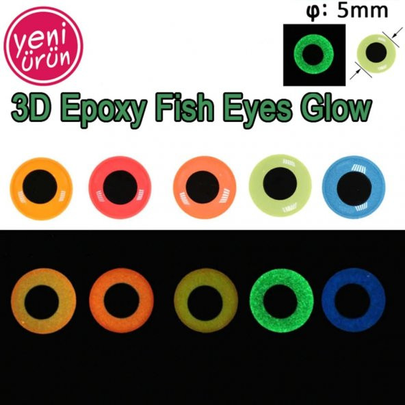 Maket Balık Gözü 3D 20 Adet