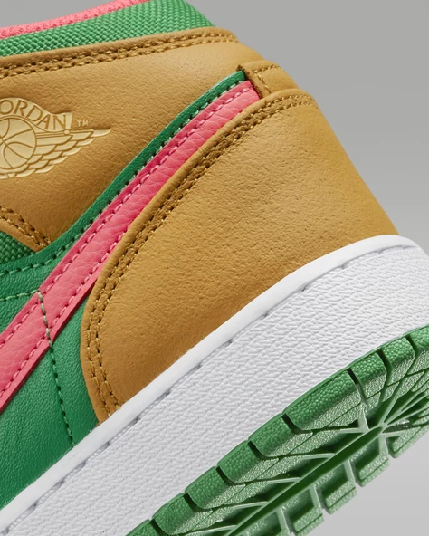 Nike Air Jordan 1 Mid SE DX4365-700 Watermelon Unisex Sneaker - 7