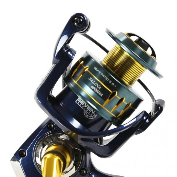 Okuma Salina SA-8000A Blue 6+1 BB Olta Makinesi - 2