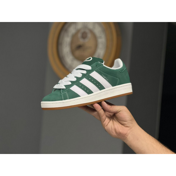 Adidas campus yeşil unisex sneaker ayakkabı