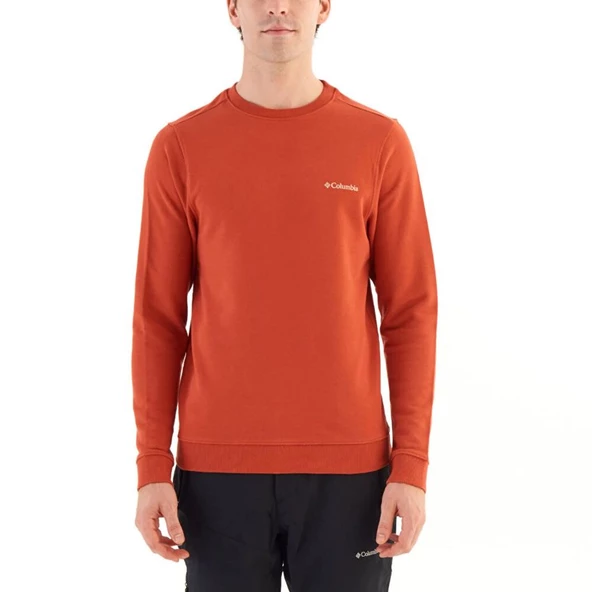 Columbia M Basic Crew Erkek Sweatshirt Turuncu CS0204-636