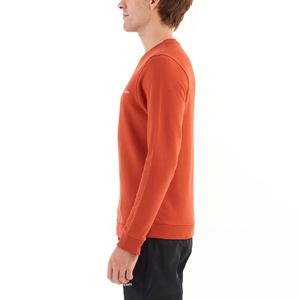 Columbia M Basic Crew Erkek Sweatshirt Turuncu CS0204-636 - 3