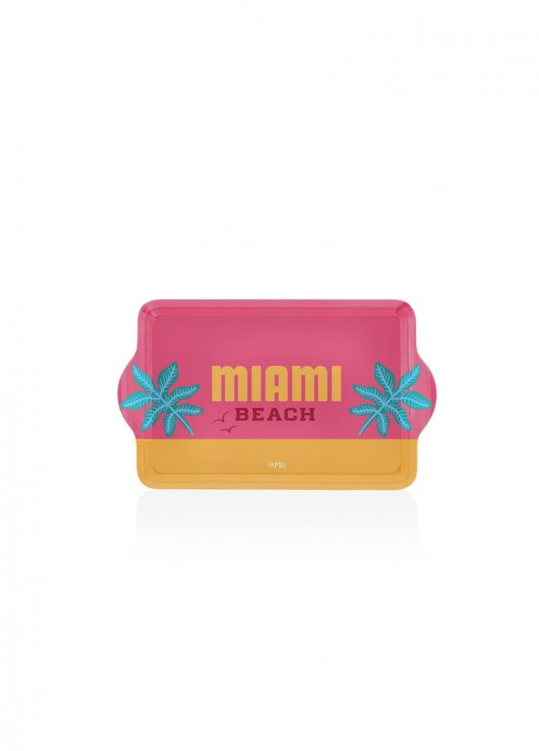 The Mia TPS0060 Miami Mini Tepsi Fuşya 24x14 Cm