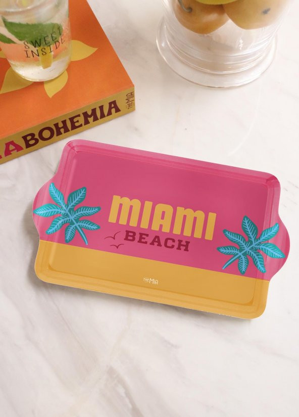 The Mia TPS0060 Miami Mini Tepsi Fuşya 24x14 Cm - 2