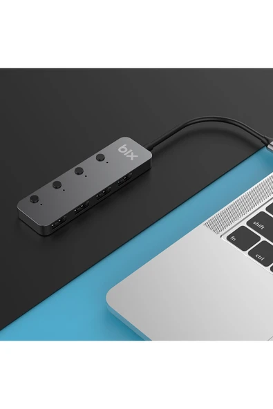 Bix BX20HB Type-Cden 4 Port USB 3.2 Hub - 3