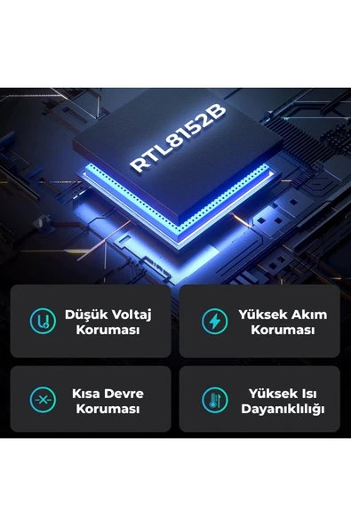 Bix BX22HB Usbden 2 Bağlantı Noktalı Ethernet USB 3.2 Hub - 3