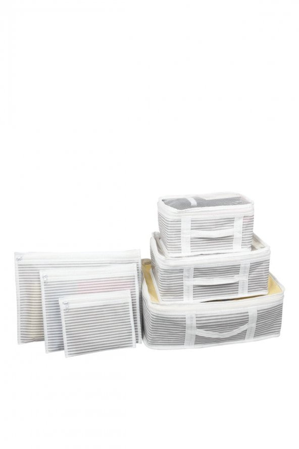 6lı Bavul Seyahat Çantası Çanta Içi Düzenleyici Organizer Set - 2