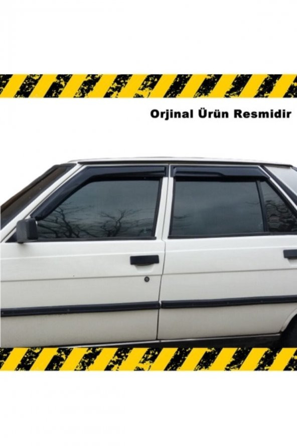 Renault 9 Broadway Piano Black Mügen Cam Rüzgarlığı 4 Lü Set