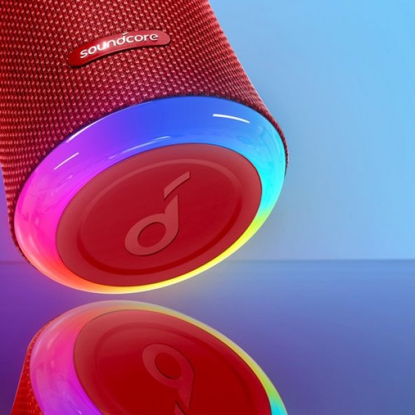 Anker Soundcore Flare II 20W Kablosuz Bluetooth Hoparlör - 360° Ses - Kırmızı- A3165 (Anker Türkiye Garantili) - Resim 2