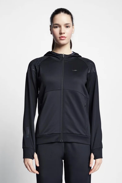 LESOCB 22B-2001 KOŞU FERMUARLI KAPŞONLU ÜST - Resim 4