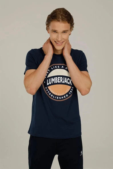 LUMBERJACK CT1139 ISLAND LOGO T-SHIRT 2FX - 7