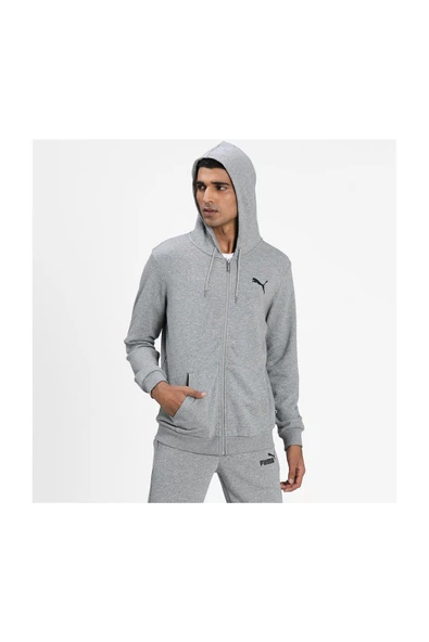 PUMA ESS SMALL LOGO FZ HOODIE - 6
