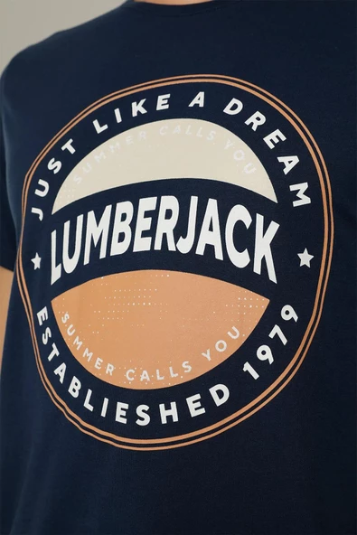 LUMBERJACK CT1139 ISLAND LOGO T-SHIRT 2FX - 5