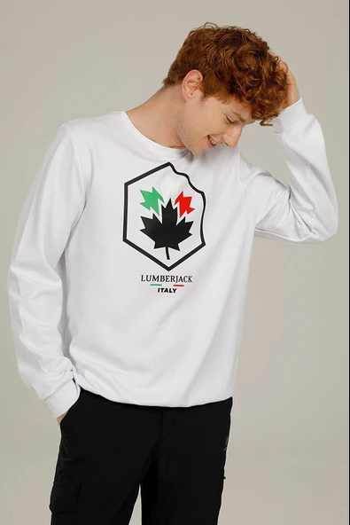 LUMBERJACK CT1047 RENATO LOGO SWEATSHIRT 2FX - 6