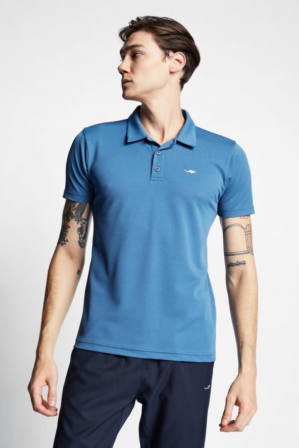 LESCON 21S-1297-21B KISA KOL POLO YAKA TSHIRT