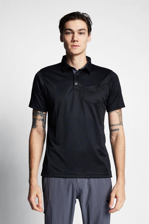 LESCON 21Y-1065 OUTDOOR KISA KOL POLO YAKA TSHIRT