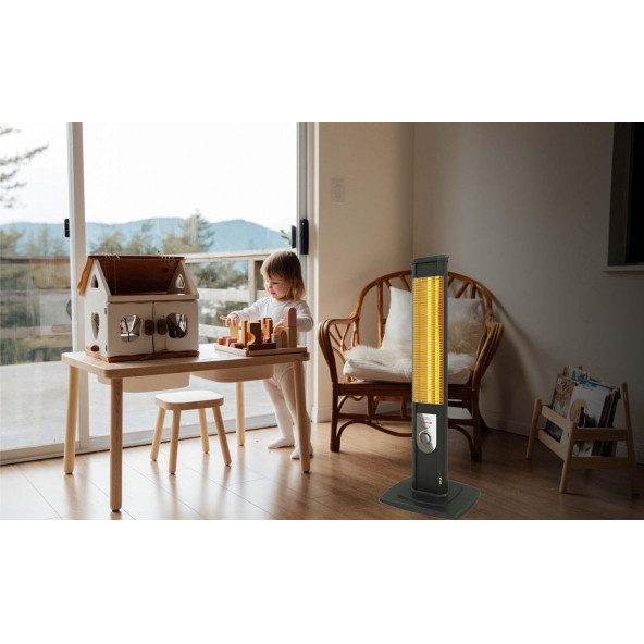 Mirkraft Mate 2500 W Kule Tipi Elektrikli Infrared Isıtıcı - 5