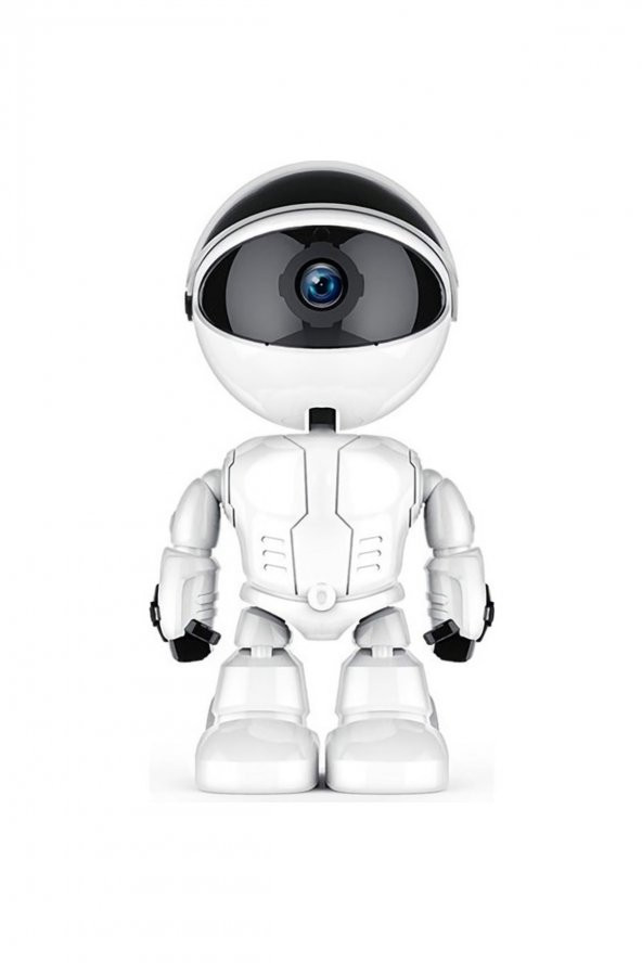Robot Görünümlü Wifi Güvenlik Kamerası Kablosuz Gece Görüşlü Iç Mekan Camera
