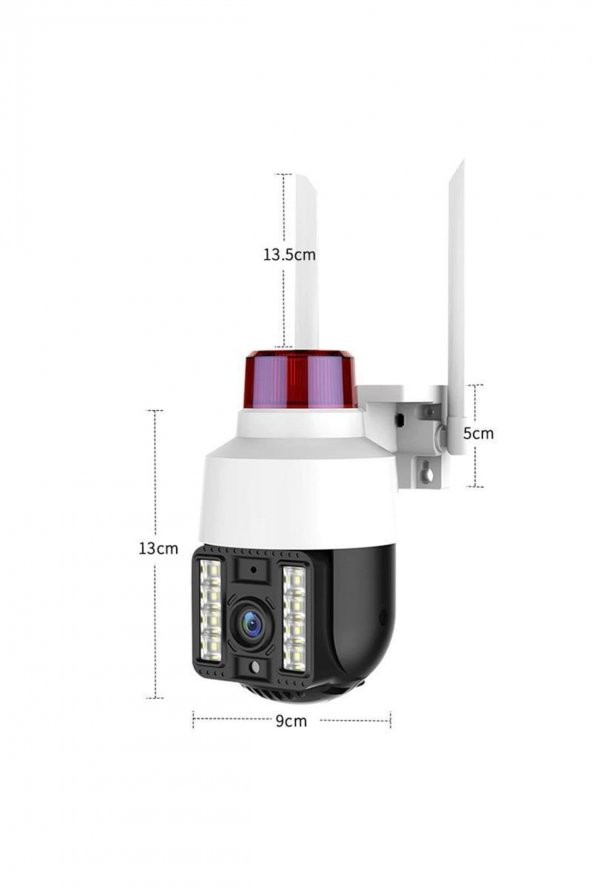 1080p Speed Dome Wifi Kablosuz Dış Mekan Camera Çakarlı Güvenlik Kamerası - 2