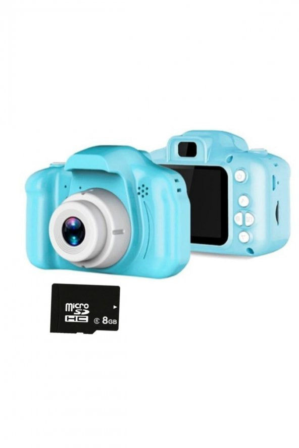 Cmr9 Çocuklar Için Mini Hd 1080p 5 Oyunlu Dijital Fotoğraf Makinesi 8gb Hafıza Kartlı