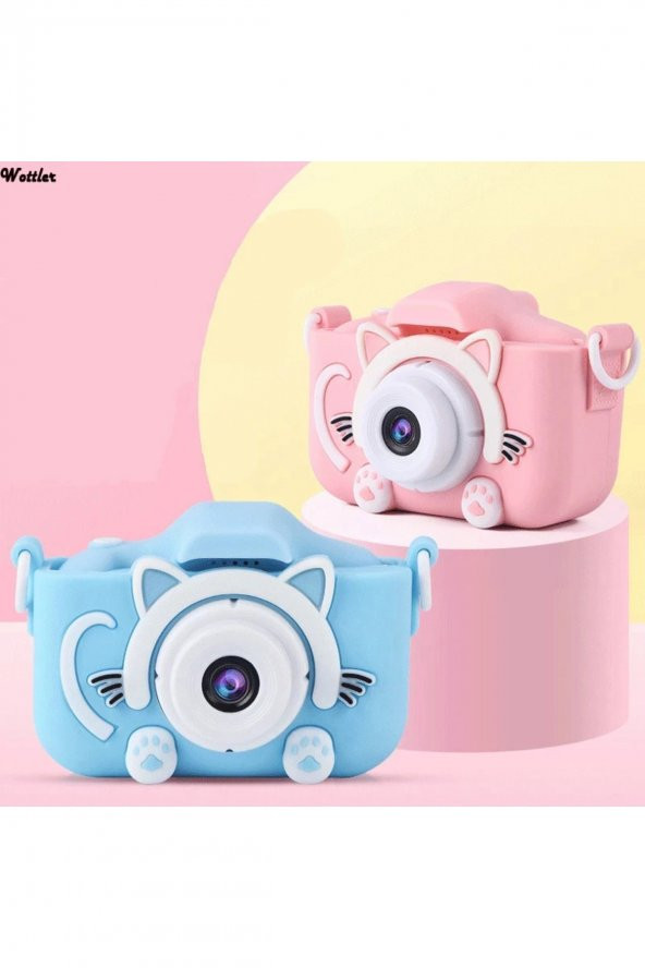 Mini 1080p Hd Kılıflı Kamera Çocuklar Için Dijital Fotoğraf Makinesi - 3