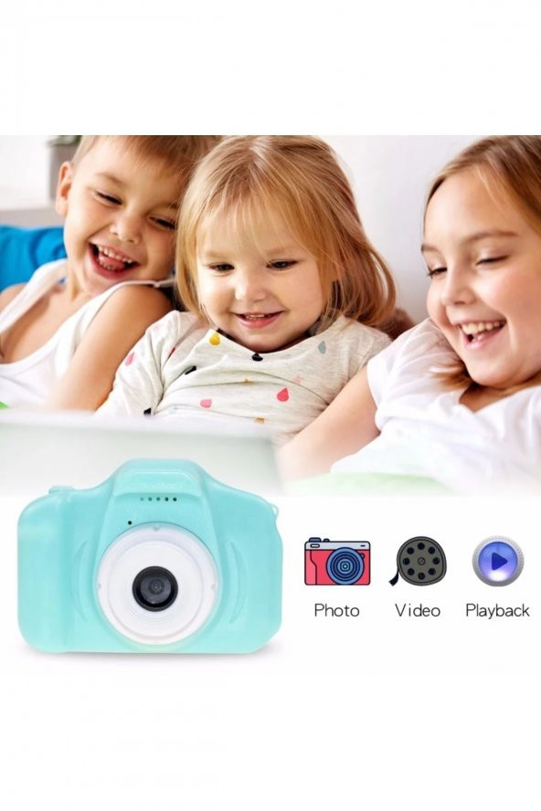 Mini 1080p Hd Kamera Çocuklar Için Dijital Fotoğraf Makinesi 16 Gb Sd Kart Dahil Cmr9 - 2